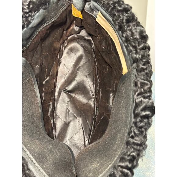 Vtg North King J.J. Seifter NYC Fur Hat Dyed Beaver & Persian Lamb Black Cossack main image 5